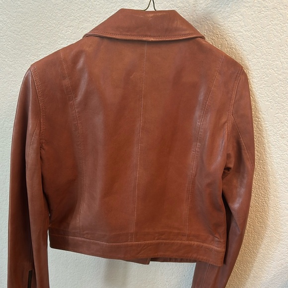 🤎ABLE Maha Leather Jacket ~ Whiskey ~ Small - Picture 7 of 16